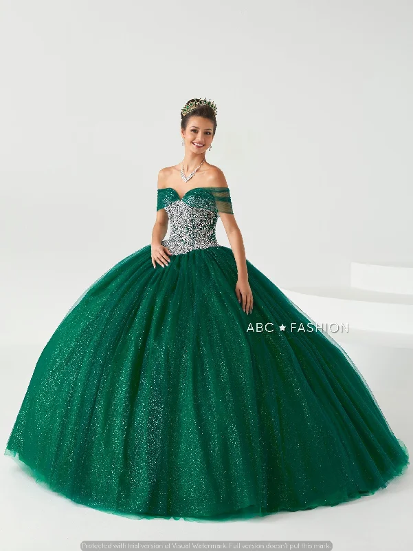 Evening dress for contemporary weddings-Off Shoulder Quinceanera Dress by Fiesta Gowns 56431