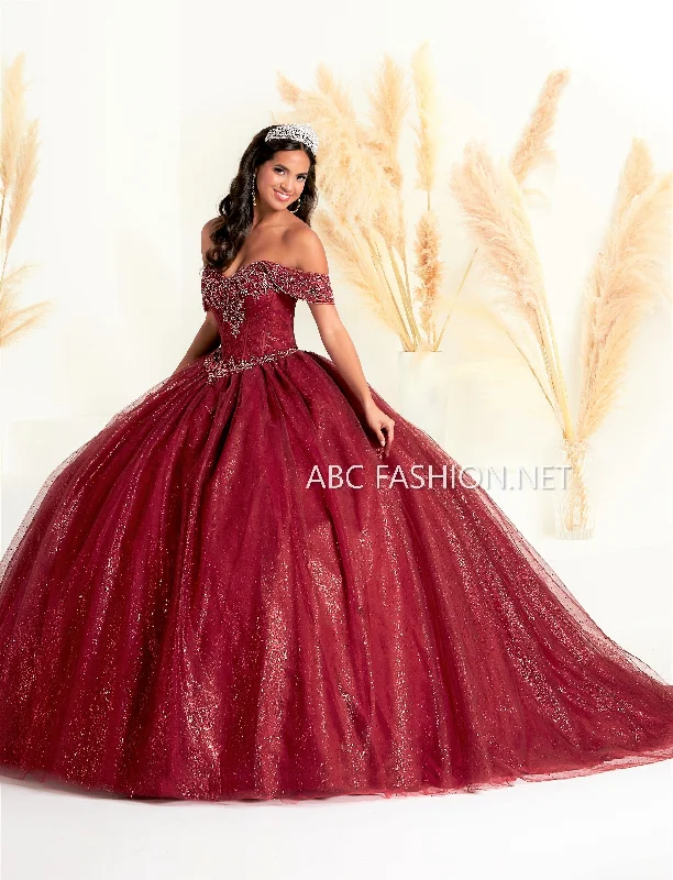 Evening dress for anniversary event-Off Shoulder Quinceanera Dress by Fiesta Gowns 56451