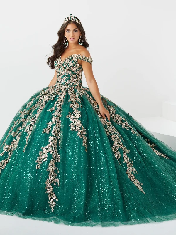 Evening dress for sophisticated gathering-Off Shoulder Quinceanera Dress by Fiesta Gowns 56471