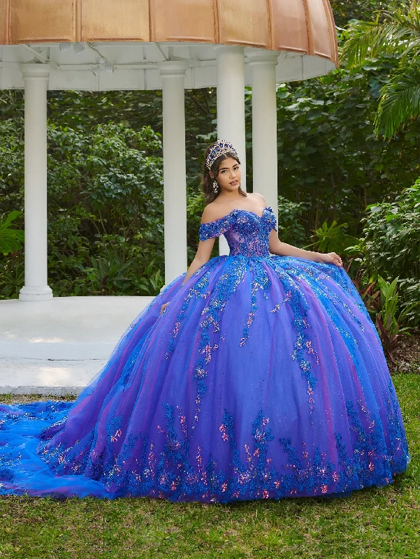 Evening dress for prestigious event-Off Shoulder Quinceanera Dress by LizLuo Fiesta 56524