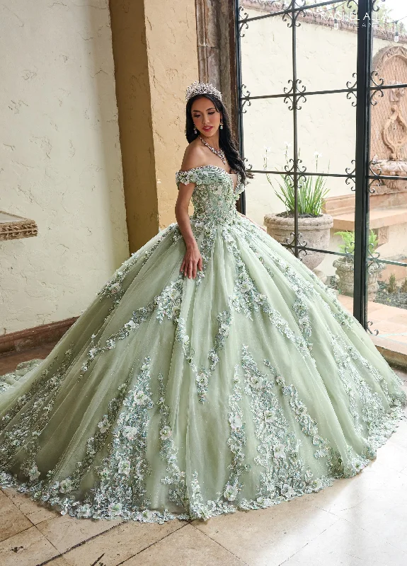 Evening dress for VIP reception-Off Shoulder Quinceanera Dress by Rachel Allan RQ2204