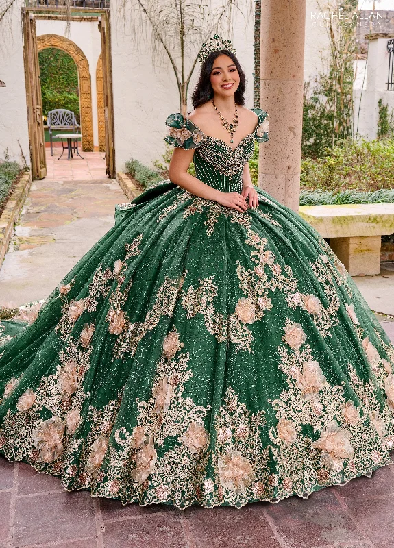 Evening dress for evening affair-Off Shoulder Quinceanera Dress by Rachel Allan RQ3133