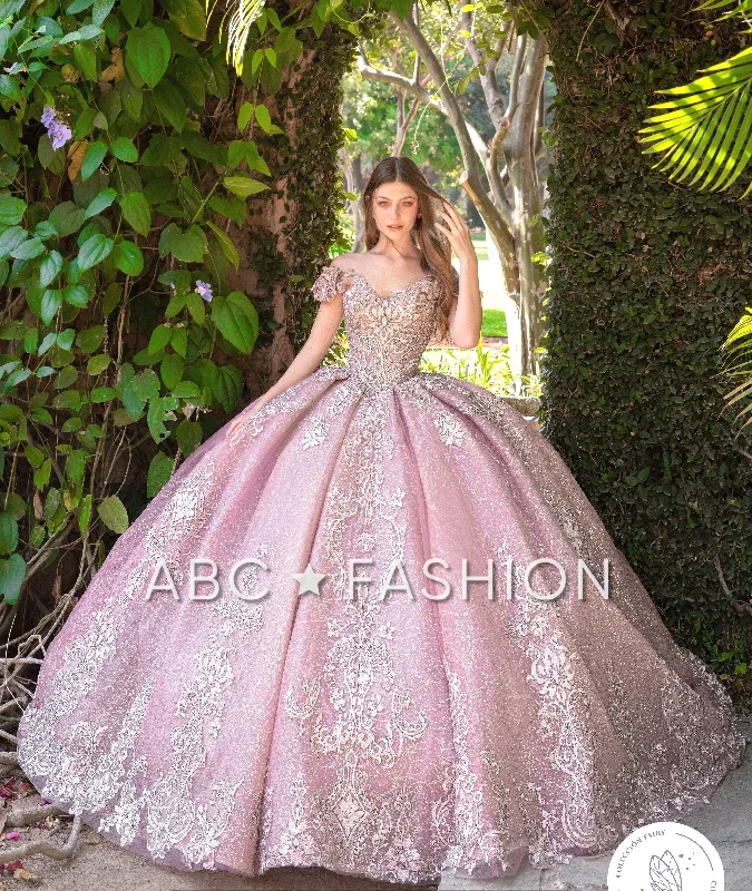 Evening dress for gala celebration-Off Shoulder Quinceanera Dress by Ragazza DV89-589