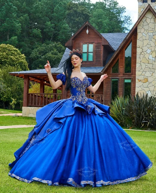 Evening dress for elegant dinner-Royal Blue Quinceanera Dress by Ragazza D82-582