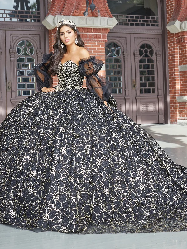 Evening dress for festive evening-Sequin Print Quinceanera Dress by House of Wu 26054