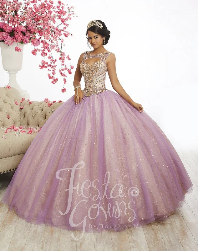 Evening dress for dramatic flair-Two-Tone Tulle Quinceanera Dress by Fiesta Gowns 56344