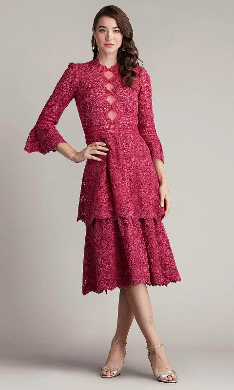 Tadashi Shoji CFJ24360MD - Bell Sleeve Lace Cocktail Dress